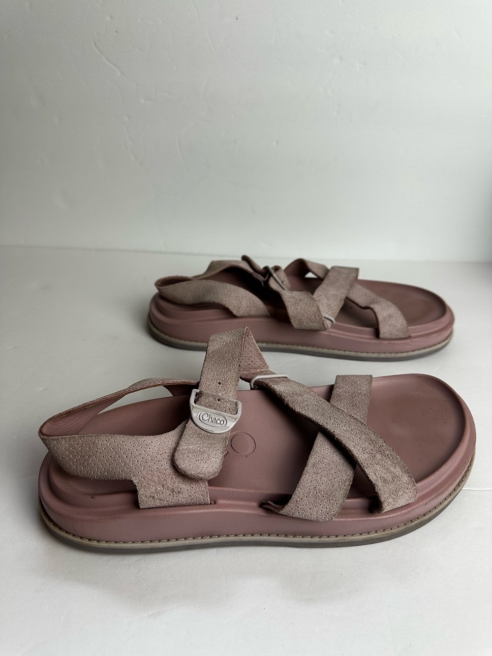 ❌SOLD❌Chaco Townes Midform Suede Sandals Women's Size 8 EU 39 Shoes Adjustable - Picture 2 of 8